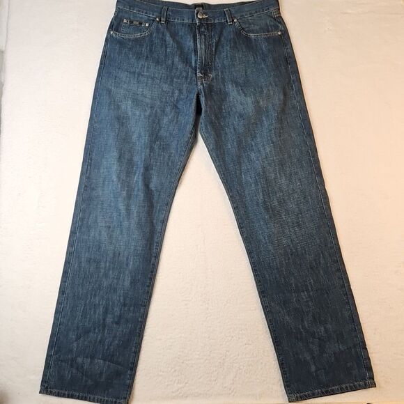 HUGO BOSS Arkansas Mens Jeans W38 L34 Blue Jeans‎ Designer - Picture 1 of 10